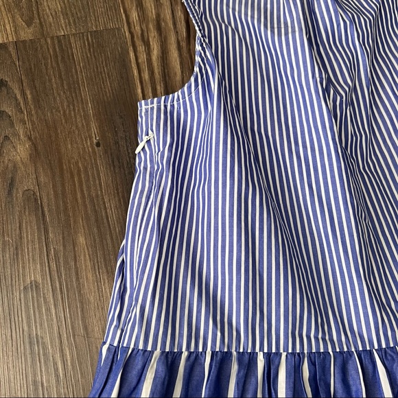 J.Crew Sleeveless Tiered Popover Dress in Mixed Stripe - Picture 14 of 14